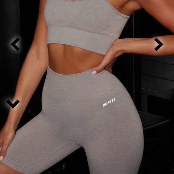 Bo+ tee FUEL SEAMLESS CYCLING SHORTS IN GREY Xs new bike short UK BRAND - Picture 11 of 12